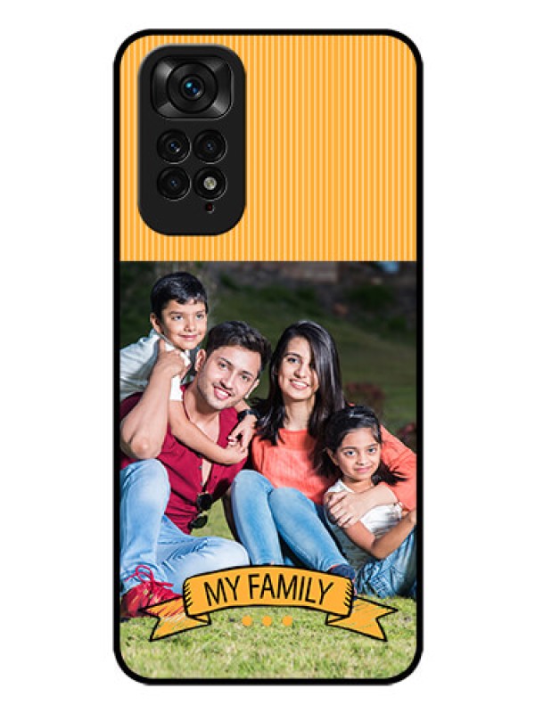 Custom Redmi Note 11 Custom Glass Phone Case - My Family Design