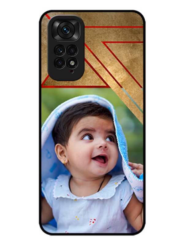 Custom Redmi Note 11 Personalized Glass Phone Case - Gradient Abstract Texture Design