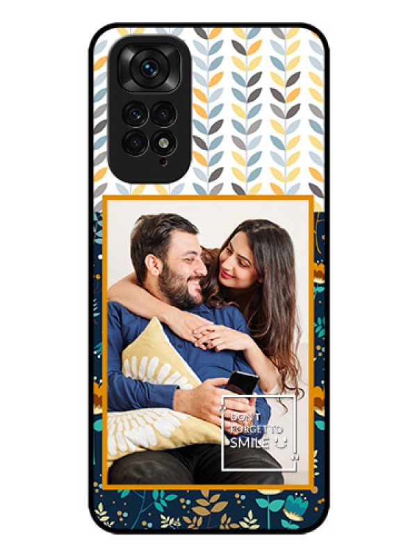 Custom Redmi Note 11 Custom Glass Mobile Case - Pattern Design