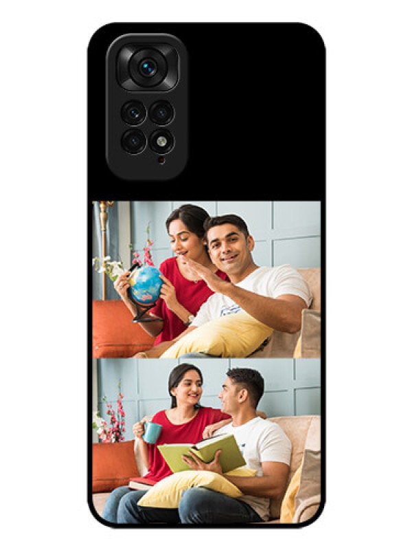 Custom Redmi Note 11 2 Images on Glass Phone Cover