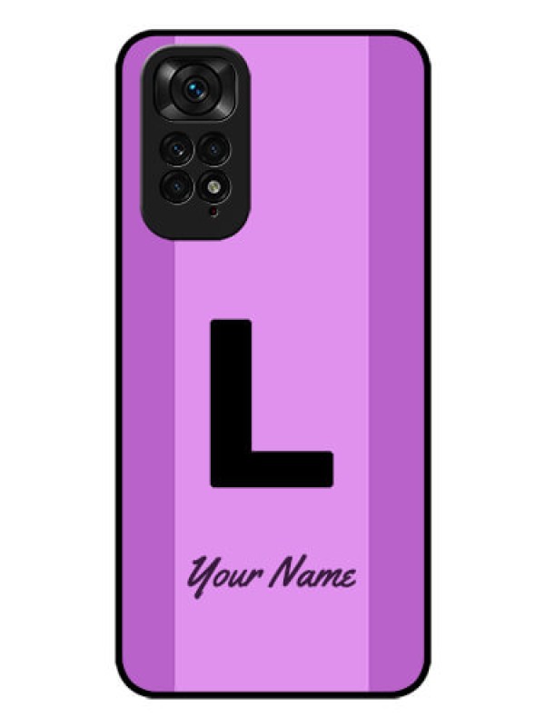 Custom Xiaomi Redmi Note 11 Custom Glass Phone Case - Tricolor custom text Design