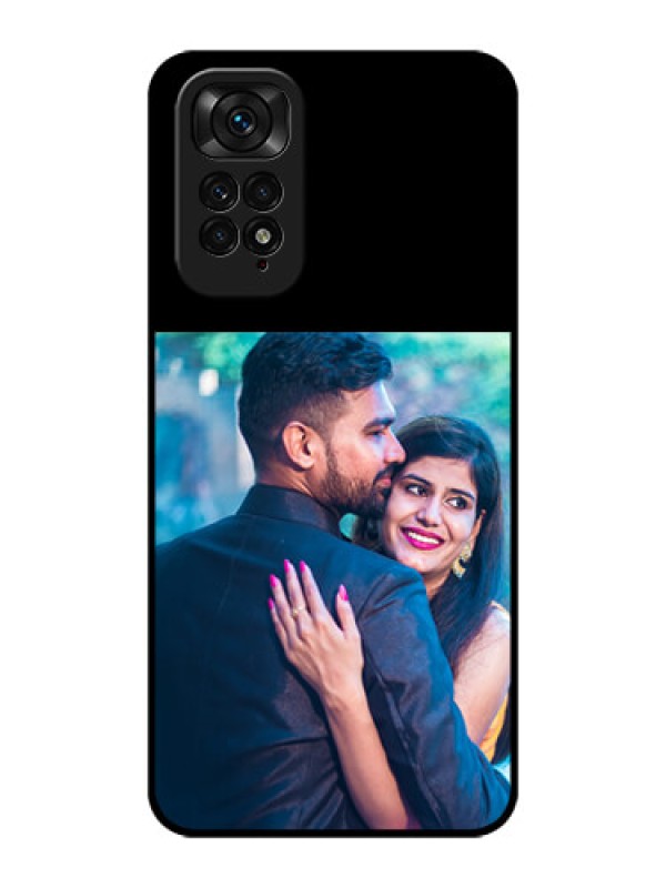 Custom RedmiNote 11 Custom Glass Phone Case - Upload Full Picture With Custom Color Design