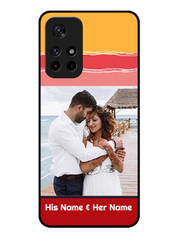 Custom Redmi Note 11T 5g Custom Glass Mobile Case - Colorful Case Design