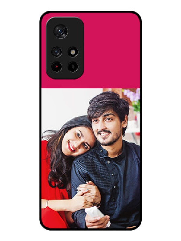 Custom Redmi Note 11T 5g Custom Glass Mobile Case - Anniversary Cover Design