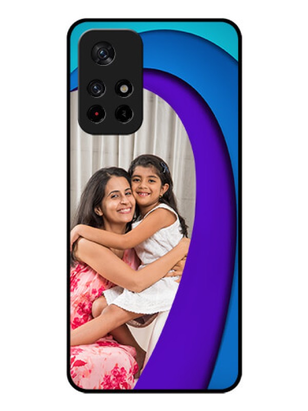 Custom Redmi Note 11T 5g Photo Printing on Glass Case - Simple Pattern Design