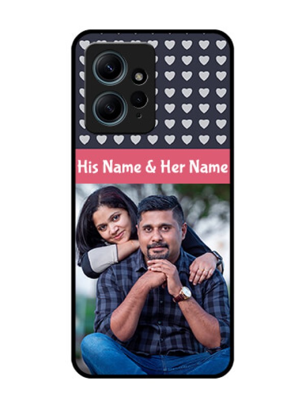 Custom Redmi Note 12 4G Custom Glass Phone CaseLove Symbols Design