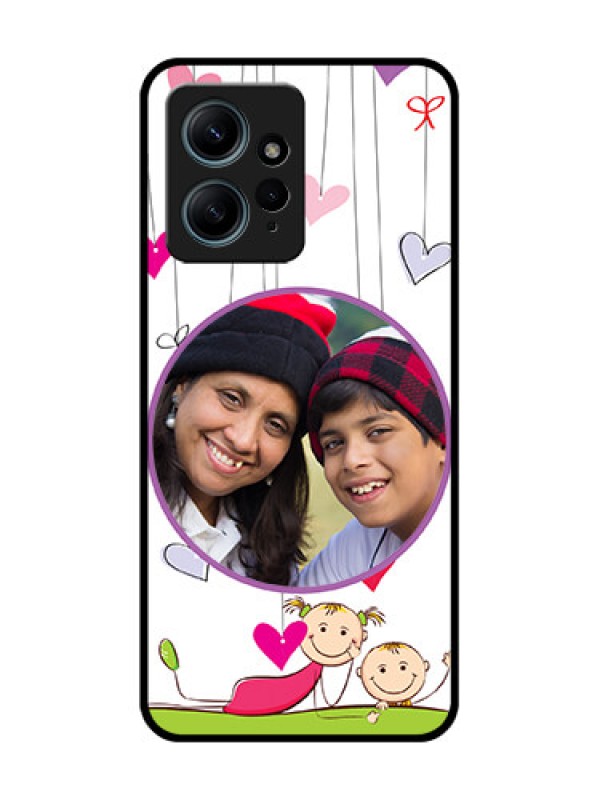 Custom Redmi Note 12 4G Custom Glass Phone CaseCute Kids Phone Case Design