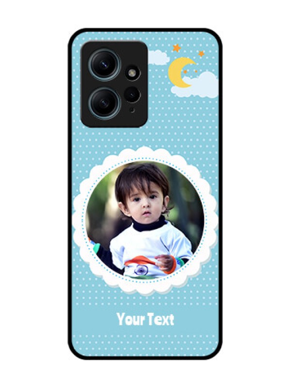 Custom Redmi Note 12 4G Custom Glass Phone CaseViolet Pattern Design