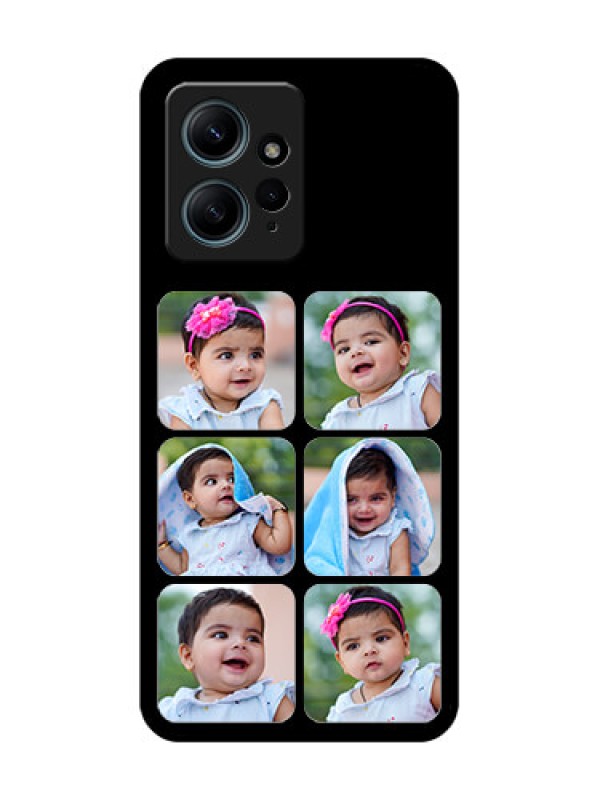 Custom Redmi Note 12 4G Custom Glass Phone CaseMultiple Pictures Design