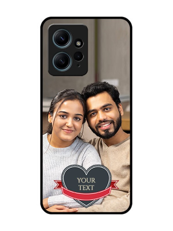 Custom Redmi Note 12 4G Custom Glass Phone CaseJust Married Couple Design