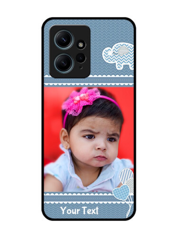 Custom Redmi Note 12 4G Custom Glass Phone CaseWith Kids Pattern Design
