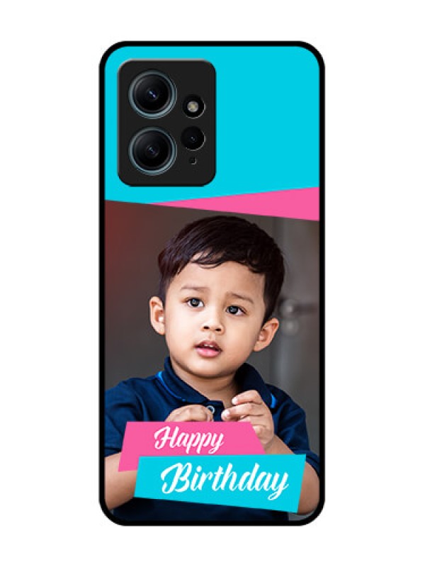 Custom Redmi Note 12 4G Custom Glass Phone CaseImage Holder With 2 Color Design