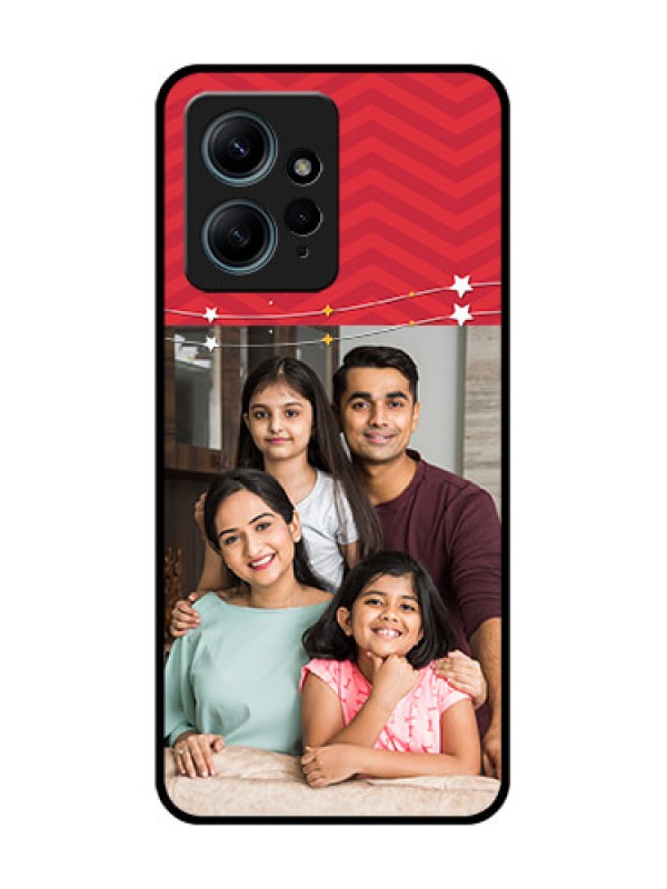 Custom Redmi Note 12 4G Custom Glass Phone CaseHappy Family Design