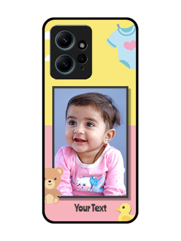 Custom Redmi Note 12 4G Custom Glass Phone CaseKids 2 Color Design