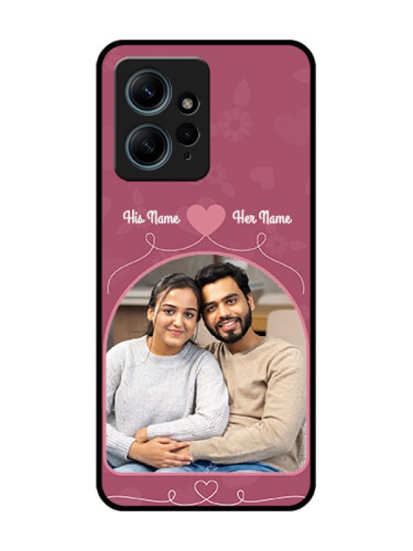 Custom Redmi Note 12 4G Custom Glass Phone CaseLove Floral Design