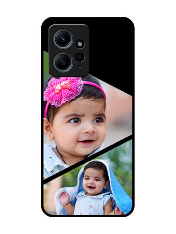 Custom Redmi Note 12 4G Custom Glass Phone CaseSemi Cut Design