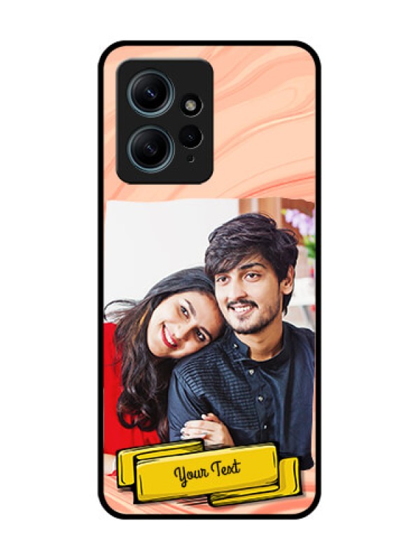 Custom Redmi Note 12 4G Custom Glass Phone CaseMarble Texture Design