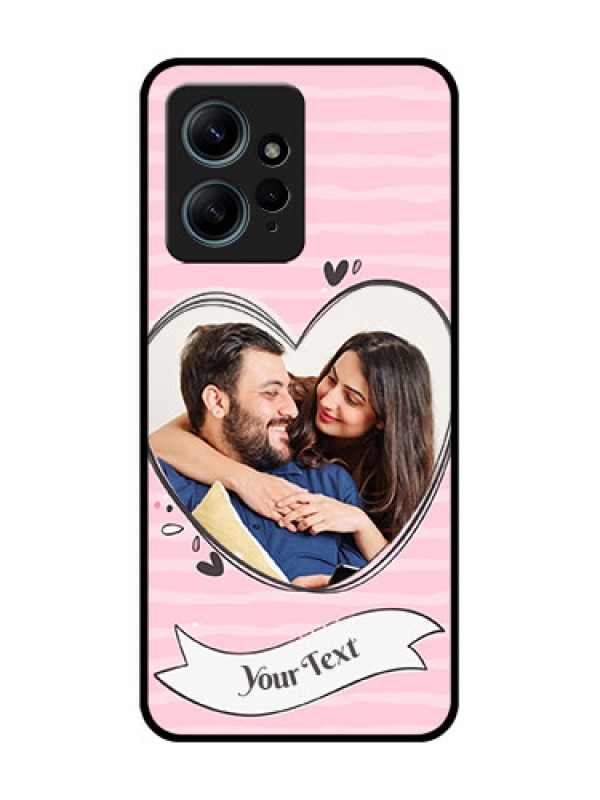 Custom Redmi Note 12 4G Custom Glass Phone CaseVintage Heart Design