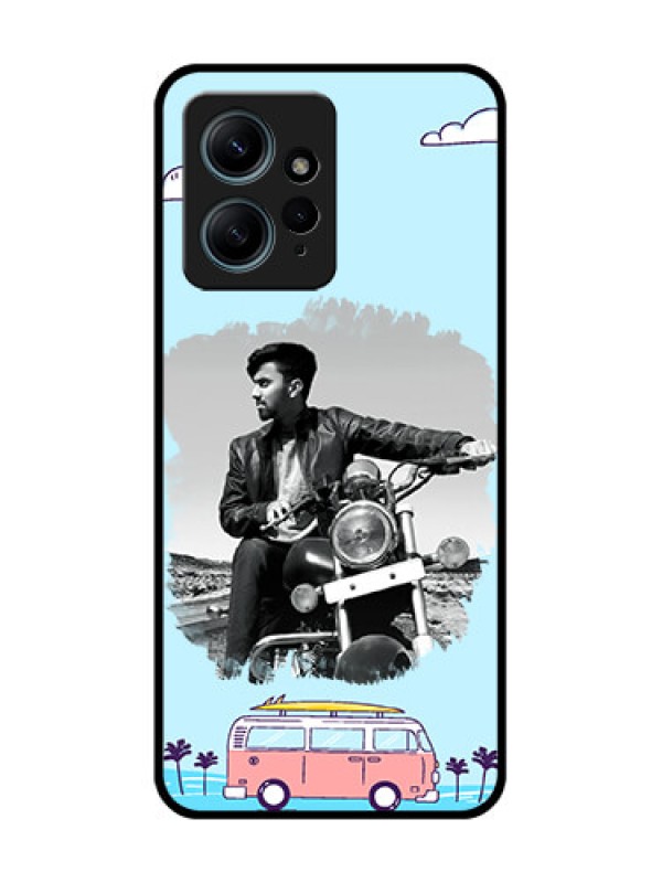 Custom Redmi Note 12 4G Custom Glass Phone CaseTravel and Adventure Design