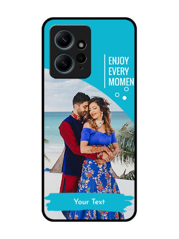 Custom Redmi Note 12 4G Custom Glass Phone CaseHappy Moment Design