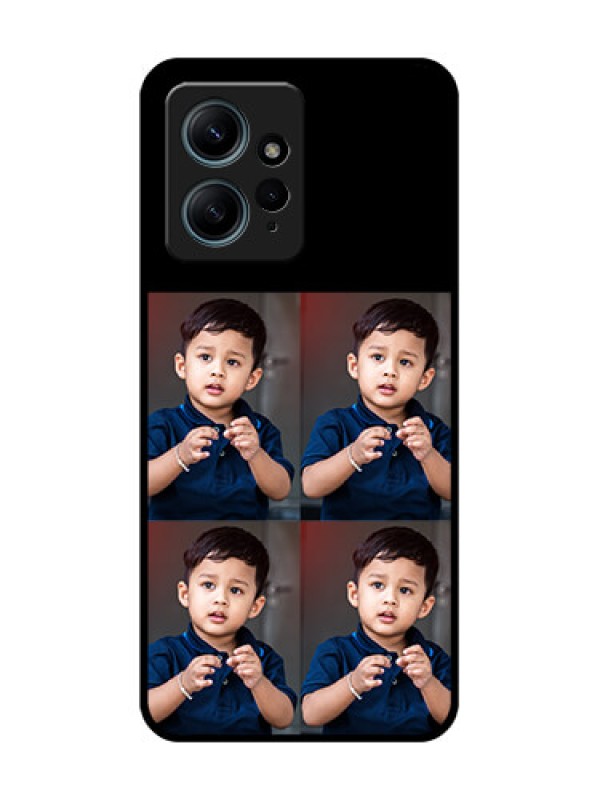 Custom Redmi Note 12 4G Custom Glass Phone Case4 Image Holder Design