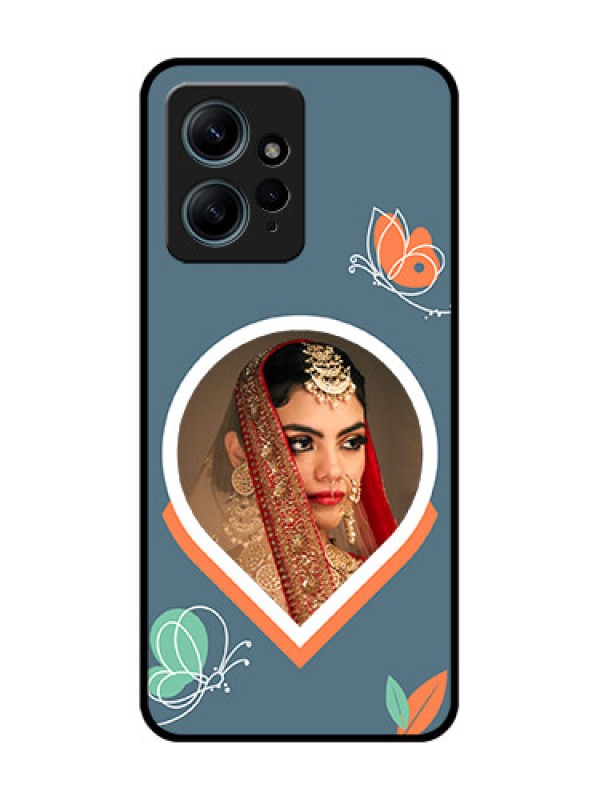 Custom Redmi Note 12 4G Custom Glass Phone CaseDroplet Butterflies Design