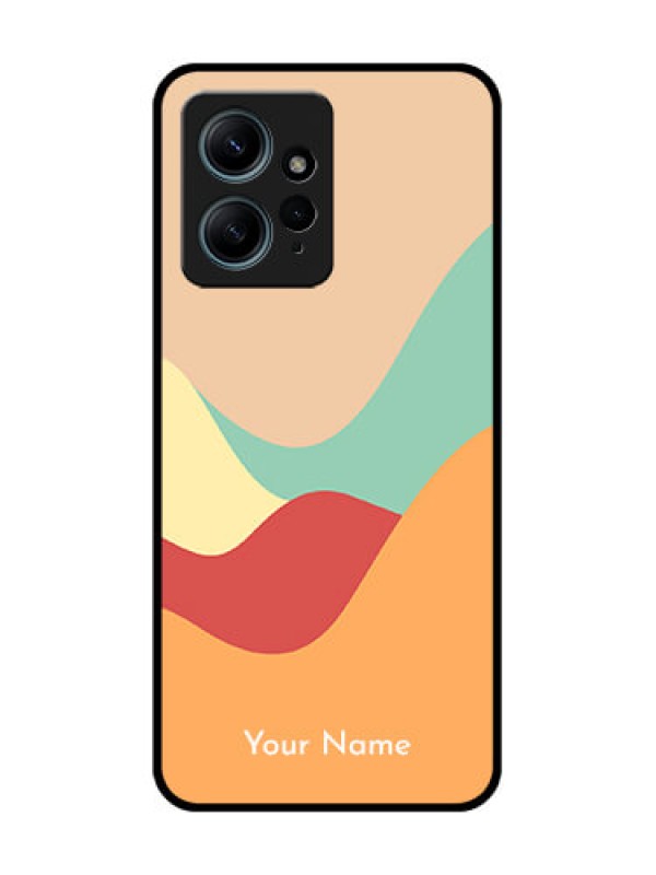 Custom Redmi Note 12 4G Custom Glass Phone CaseOcean Waves Multi - Colour Design