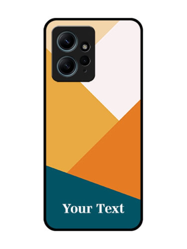 Custom Redmi Note 12 4G Custom Glass Phone CaseStacked Multi - Colour Design