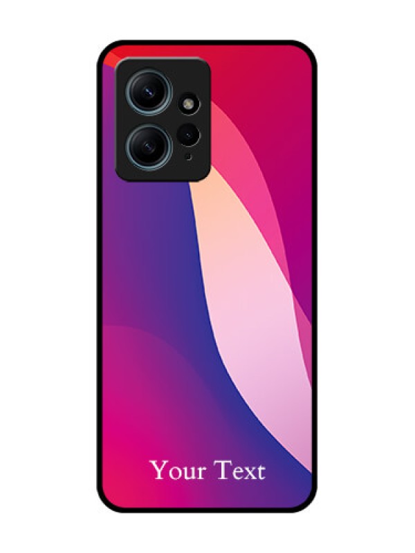 Custom Redmi Note 12 4G Custom Glass Phone CaseDigital Abstract Overlap Design