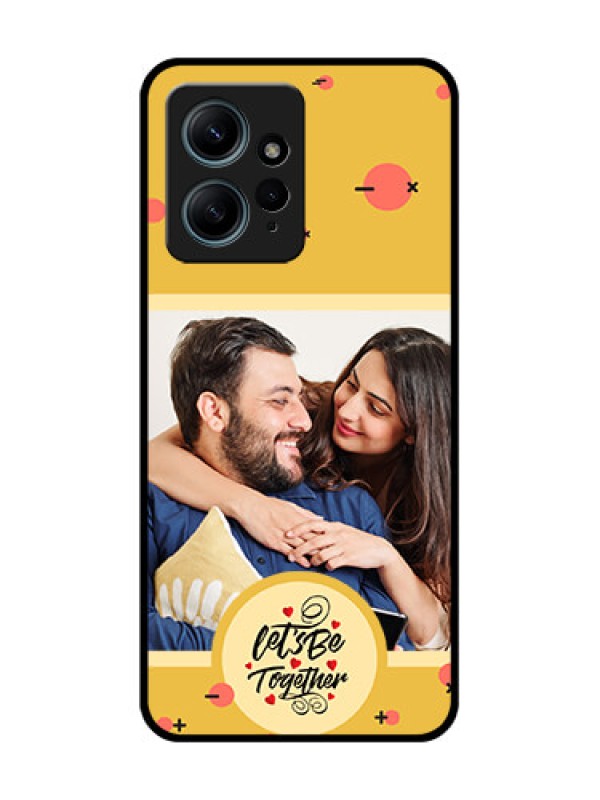 Custom Redmi Note 12 4G Custom Glass Phone CaseLets Be Together Design