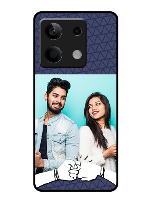 Custom Xiaomi Redmi Note 13 5G Custom Glass Phone Case - With Best Friends Design