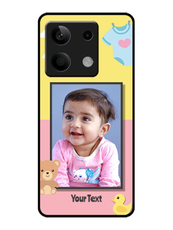 Custom Xiaomi Redmi Note 13 5G Custom Glass Phone Case - Kids 2 Color Design