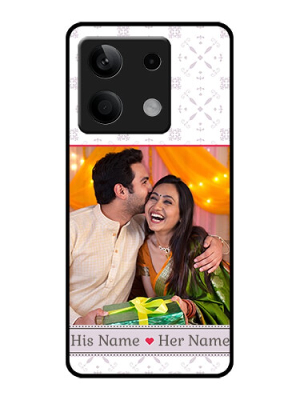 Custom Xiaomi Redmi Note 13 5G Custom Glass Phone Case - With Photo And Ethnic Design