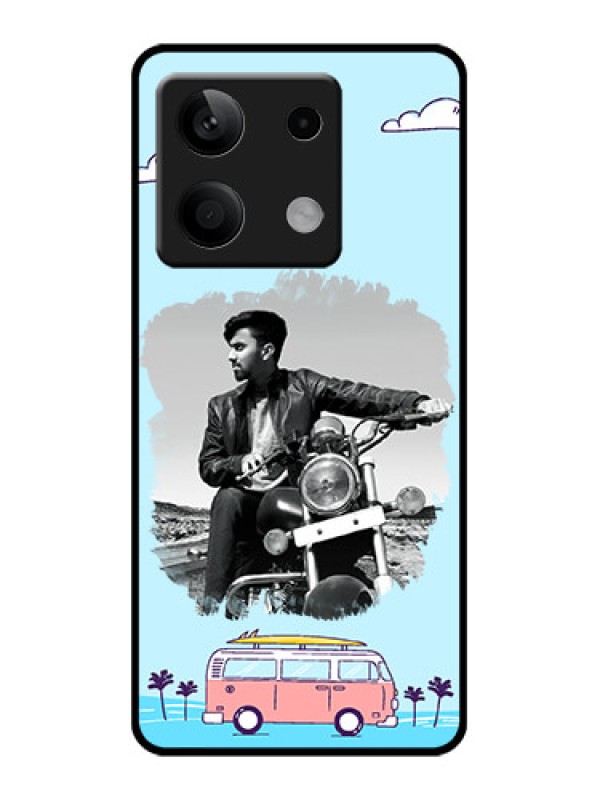 Custom Xiaomi Redmi Note 13 5G Custom Glass Phone Case - Travel & Adventure Design