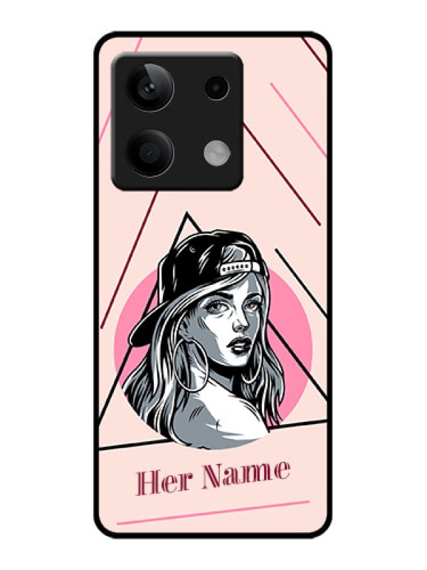Custom Xiaomi Redmi Note 13 5G Custom Glass Phone Case - Rockstar Girl Design