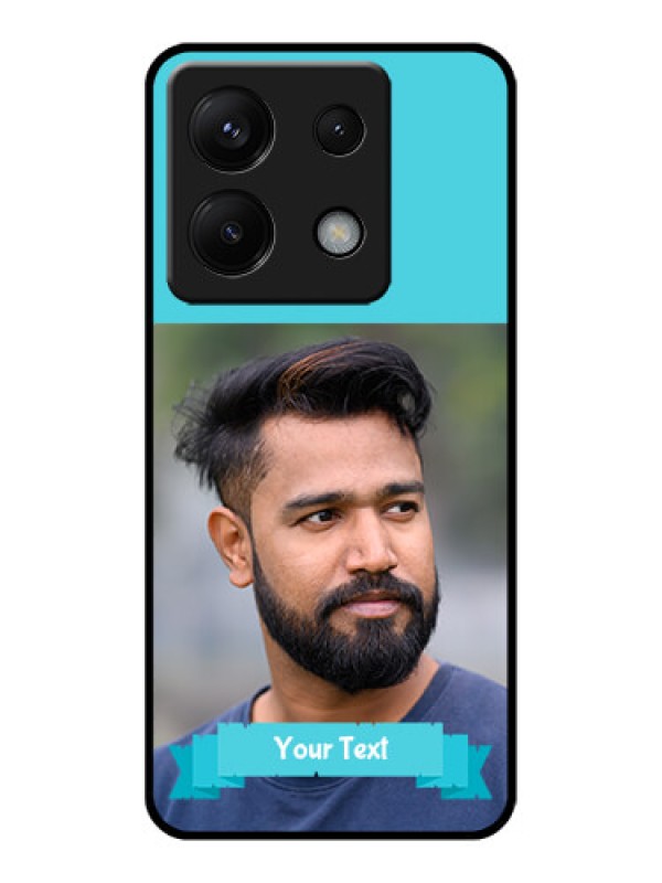 Custom Xiaomi Redmi Note 13 Pro 5G Custom Glass Phone Case - Blue Color Design