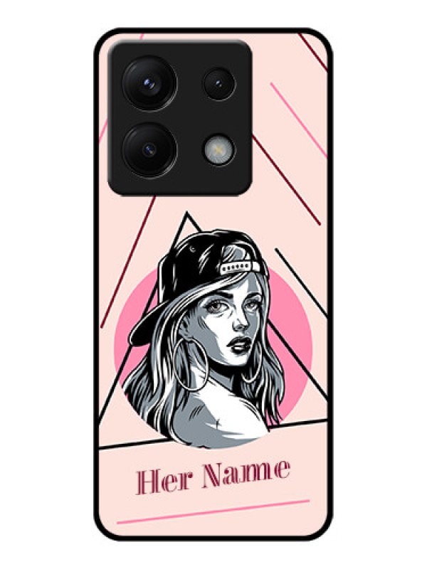 Custom Xiaomi Redmi Note 13 Pro 5G Custom Glass Phone Case - Rockstar Girl Design