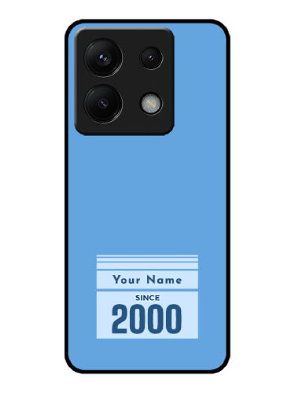 Custom Xiaomi Redmi Note 13 Pro 5G Custom Glass Phone Case - Custom Year Of Birth Design