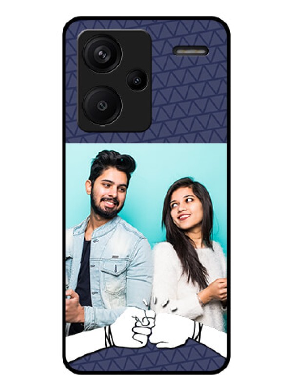 Custom Xiaomi Redmi Note 13 Pro Plus 5G Custom Glass Phone Case - With Best Friends Design