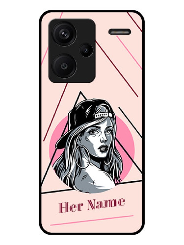 Custom Xiaomi Redmi Note 13 Pro Plus 5G Custom Glass Phone Case - Rockstar Girl Design