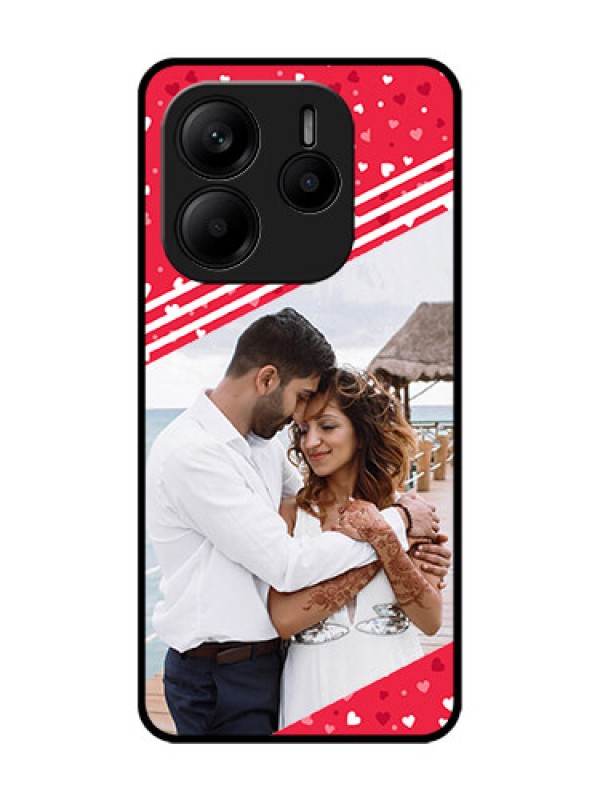 Custom Redmi Note 14 5G Custom Glass Phone CaseValentines Gift Design