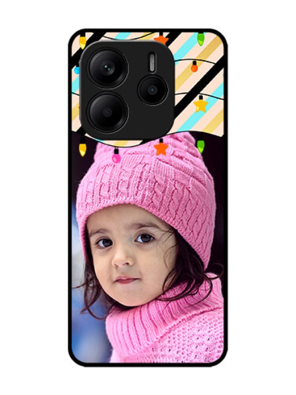 Custom Redmi Note 14 5G Custom Glass Phone CaseLights Hanging Design