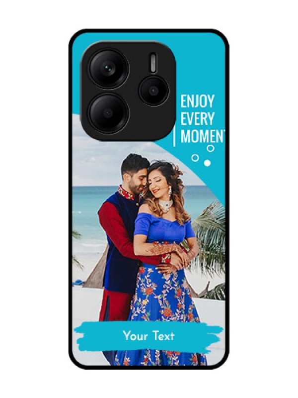 Custom Redmi Note 14 5G Custom Glass Phone CaseHappy Moment Design