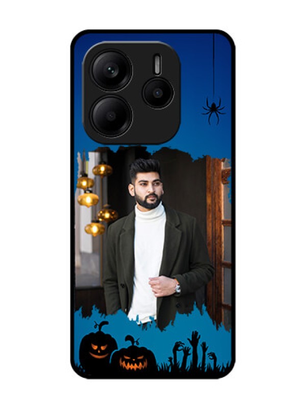 Custom Redmi Note 14 5G Custom Glass Phone CaseWith Pro Halloween Design