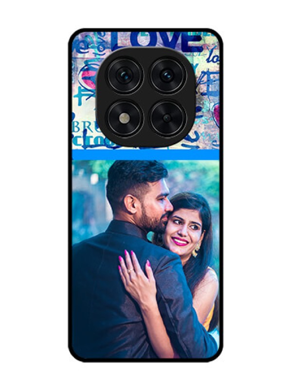 Custom Redmi Note 14 Pro 5G Custom Glass Phone CaseColorful Love Design