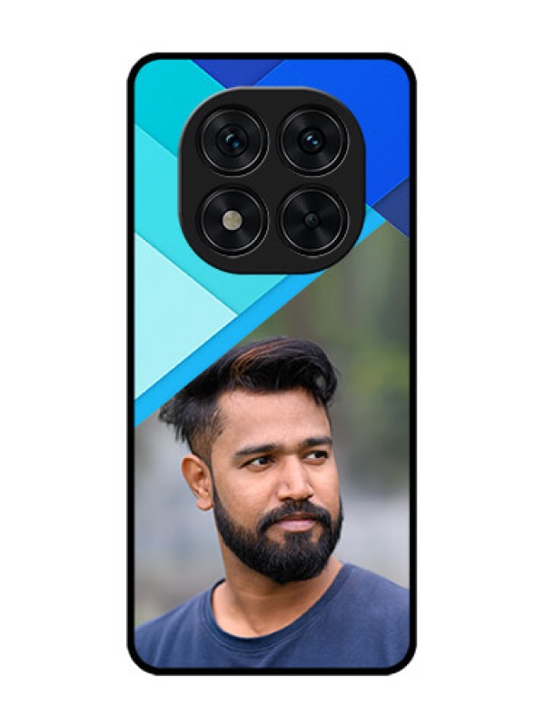 Custom Redmi Note 14 Pro 5G Custom Glass Phone CaseBlue Pattern Design