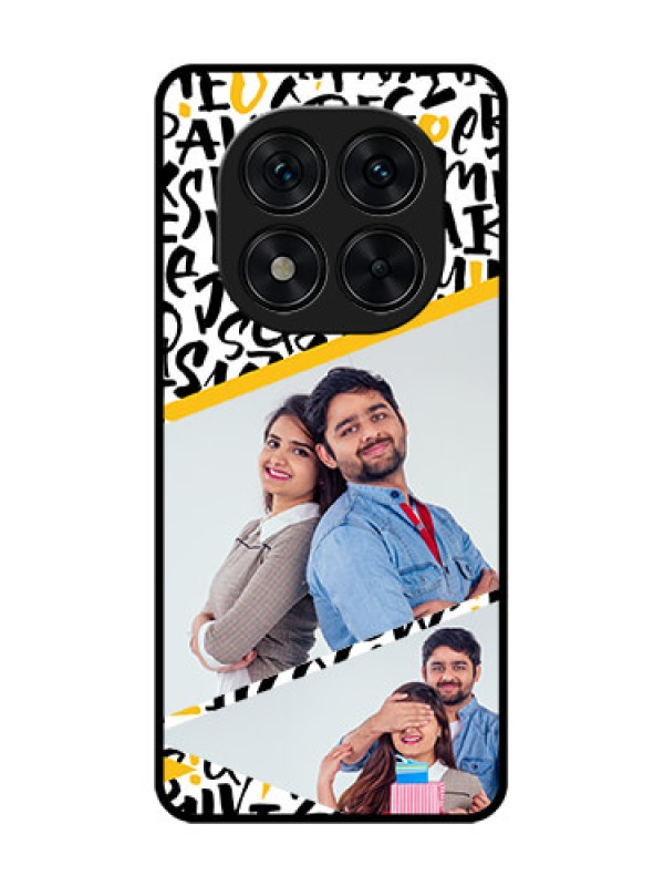 Custom Redmi Note 14 Pro 5G Custom Glass Phone CaseLetters Pattern Design