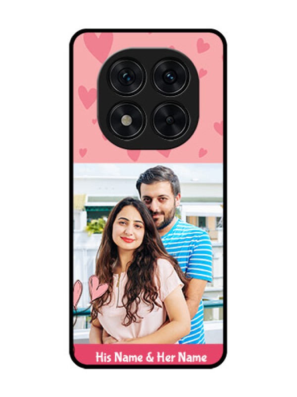 Custom Redmi Note 14 Pro 5G Custom Glass Phone CaseLove Design Peach Color