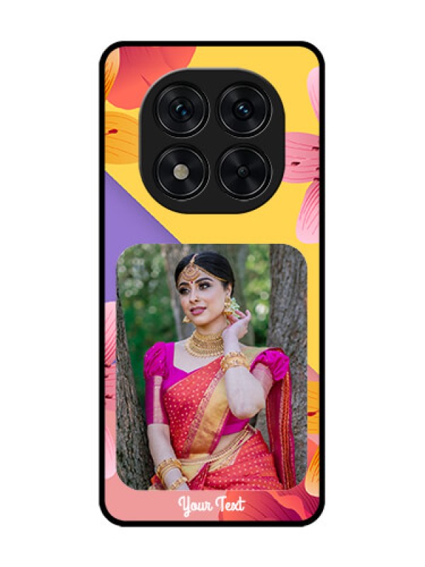 Custom Redmi Note 14 Pro 5G Custom Glass Phone Case3 Image With Vintage Floral Design