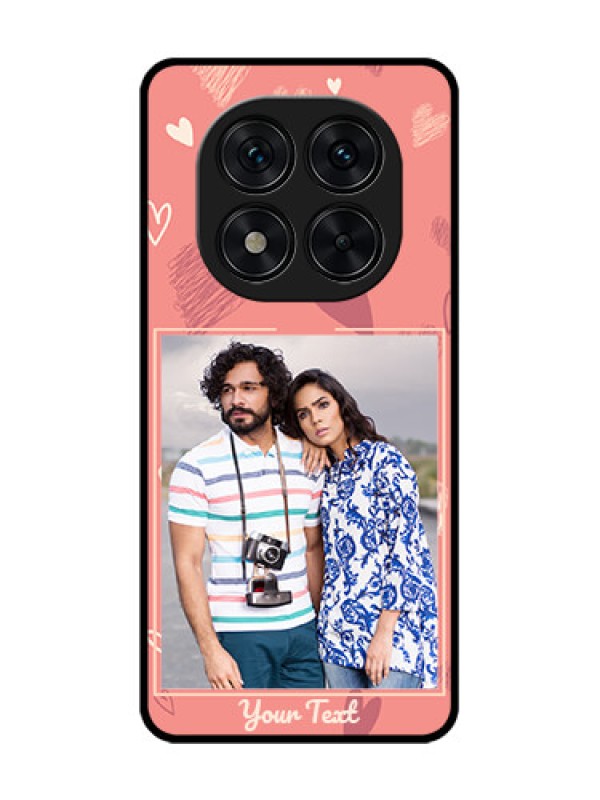 Custom Redmi Note 14 Pro 5G Custom Glass Phone CaseLove Doodle Art Design